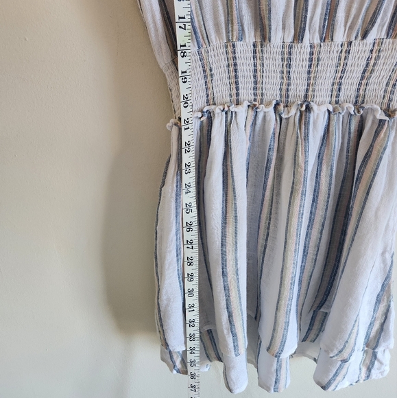 Rails Linen Angelina Dress Grated Print White Color Size M NWT Women Vacation - Picture 15 of 15